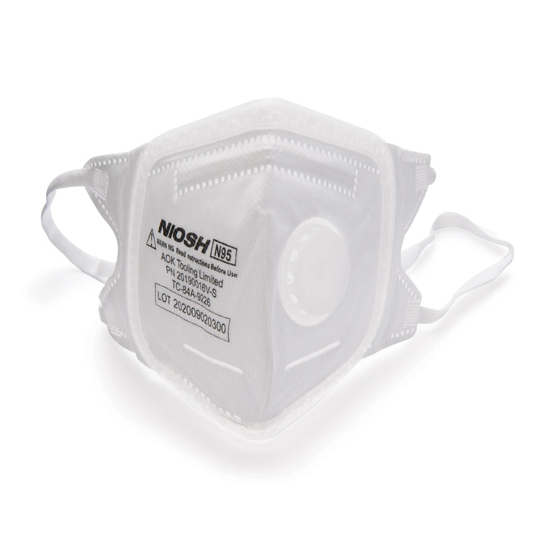 N95 V-Fold+ Valved Respirator with 360-Degree Silicone Seal - Small - 3 Pack